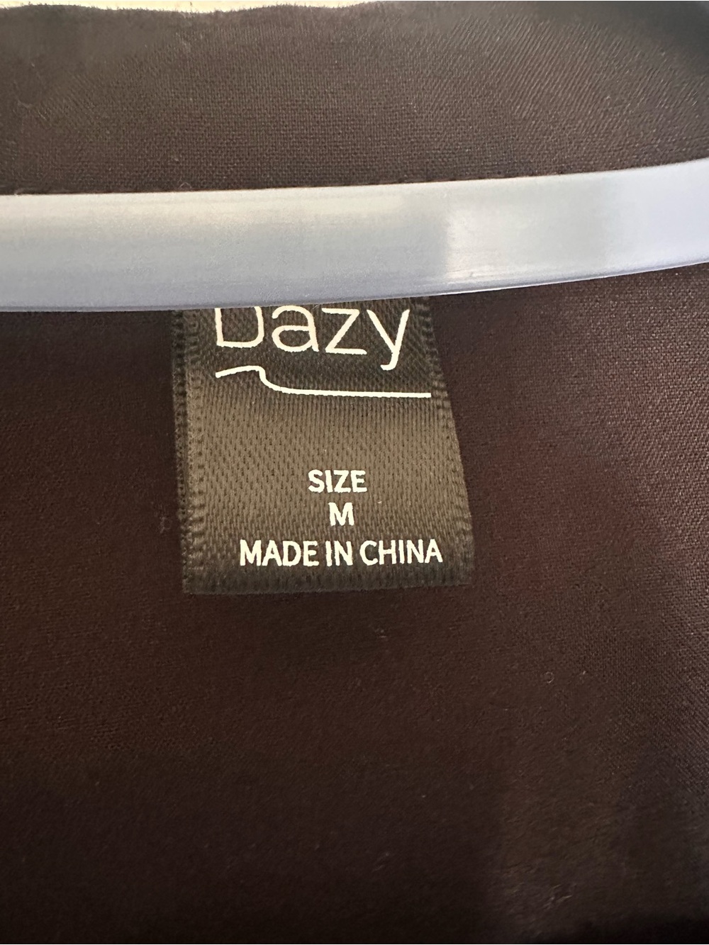 Dazy Black Women's Button-Up Top - Size M - Picture 5 of 6